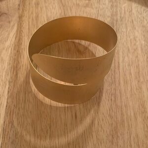 Gold Metal Cuff Bracelet